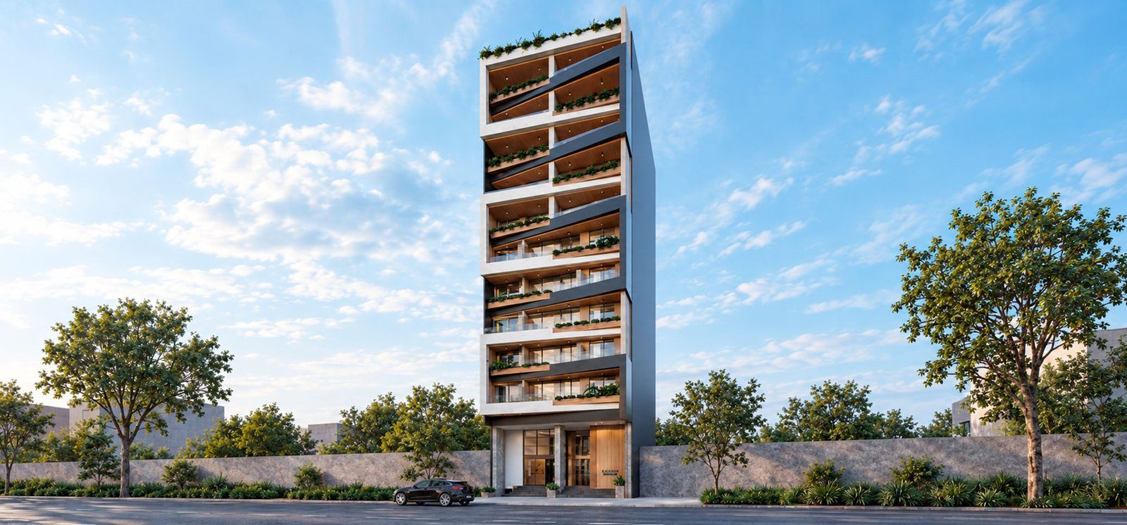 Fachada de Girona Living
